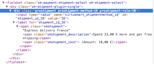 proshipment template css